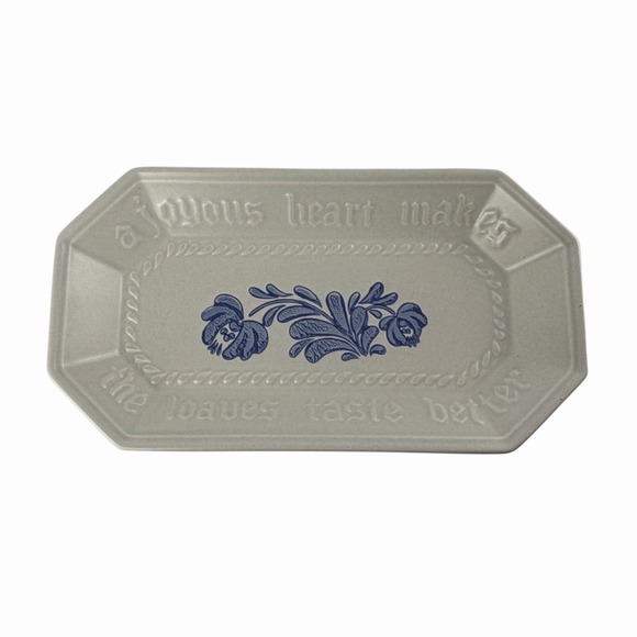 Pfaltzgraff Other - Pfaltzgraff Yorktowne Serving Tray 12" Vtg Joyous Heart Loaves Better Bread USA